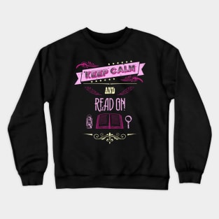 Keep Calm and Read On Vintage RC07 Crewneck Sweatshirt